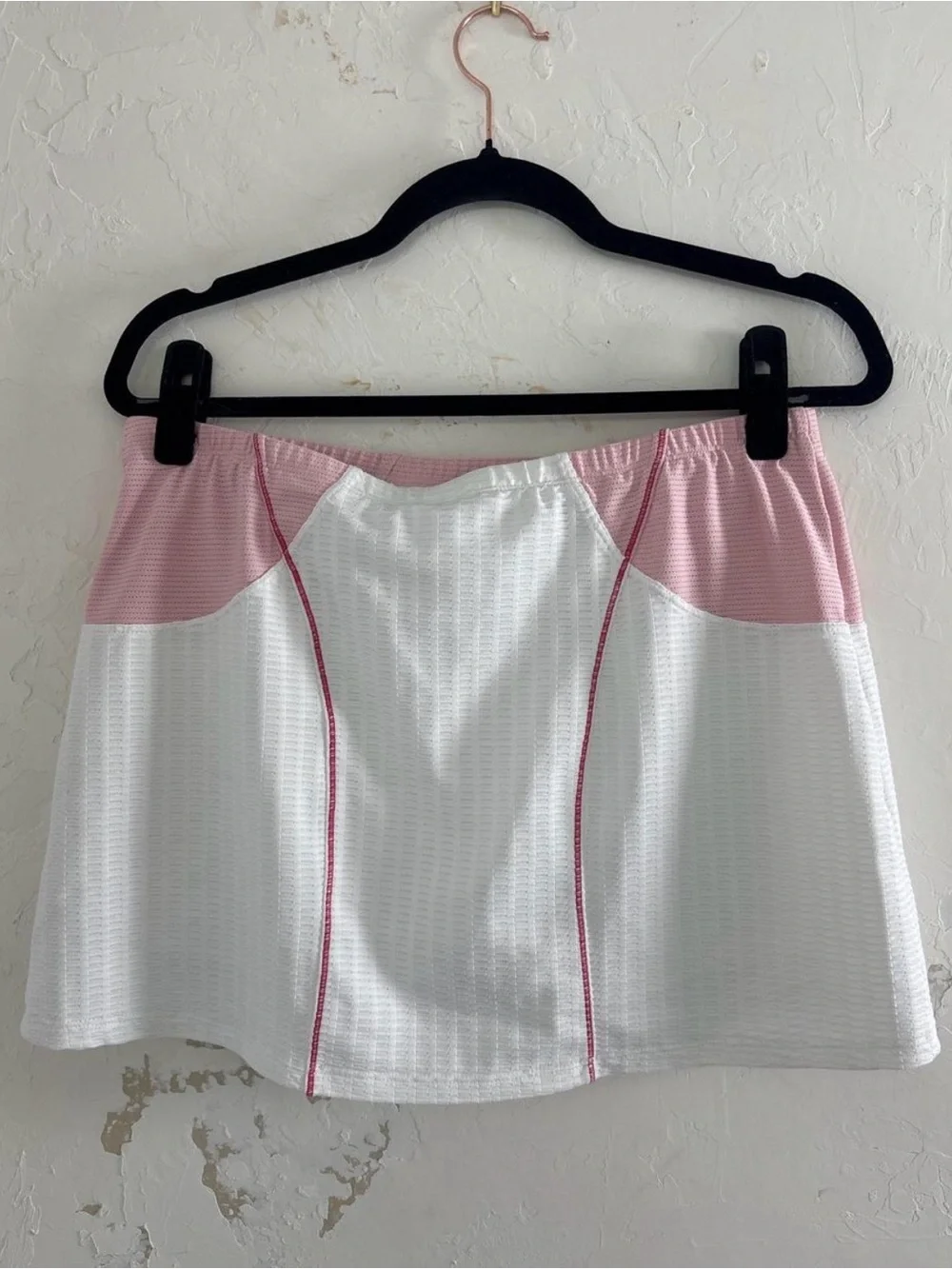 Nike Dri-FIT Pink White Tennis Skort M Y2K Preppy Tenniscore Pickleball